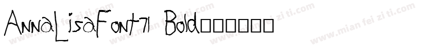 AnnaLisaFont71 Bold字体转换